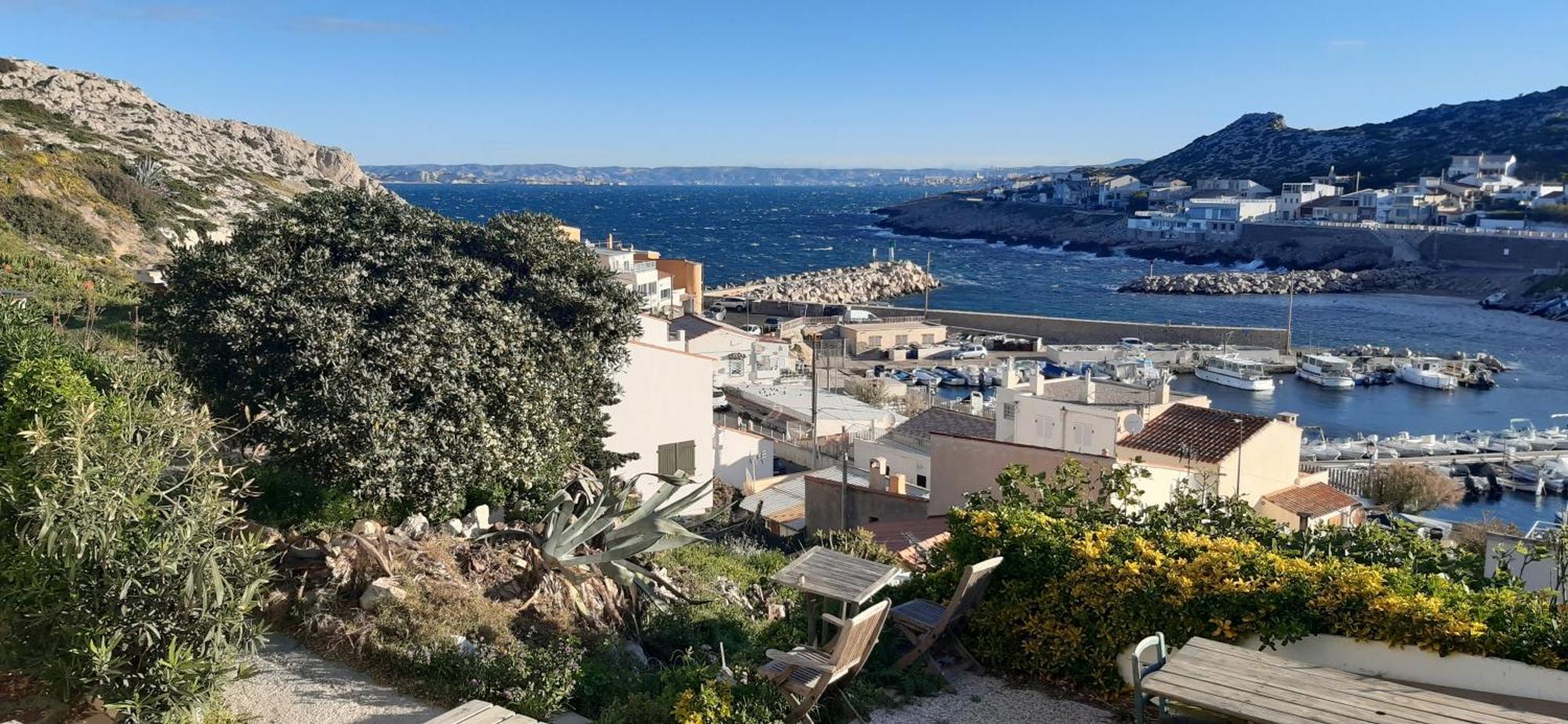 Cabanon Vue Mer Et Calanques Les Goudes Марсель Экстерьер фото